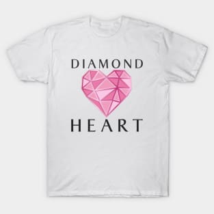 Geometric Diamond Heart T-Shirt